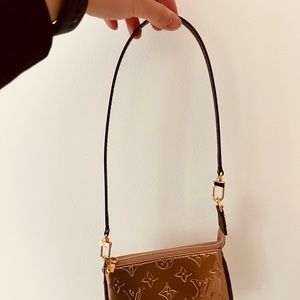 High quality leather strap for LV mini pochette